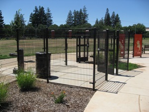 Entrance to dog park area