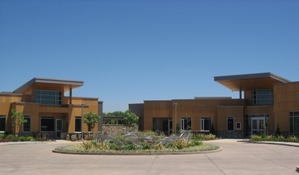 The front entrance of the new Sacramento County Animal Shelter